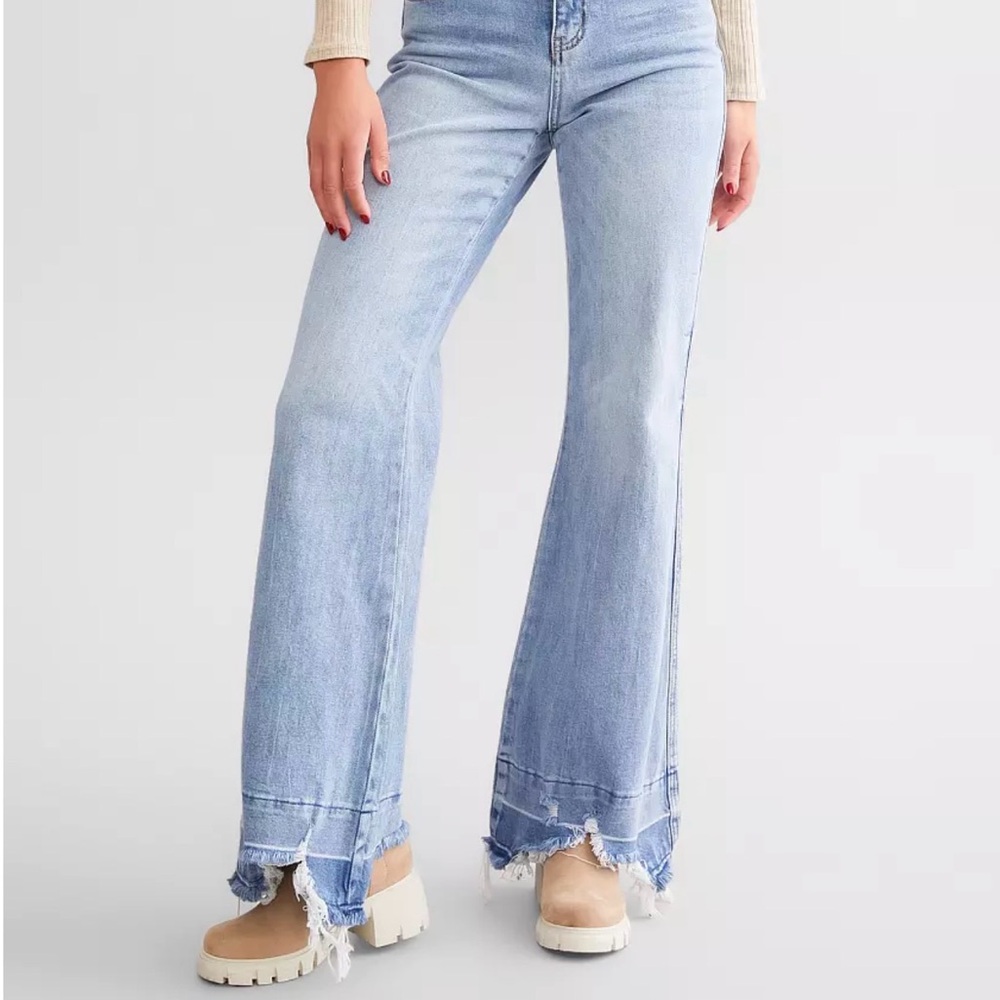 Flying Monkey High Rise Flare Stretch Jeans